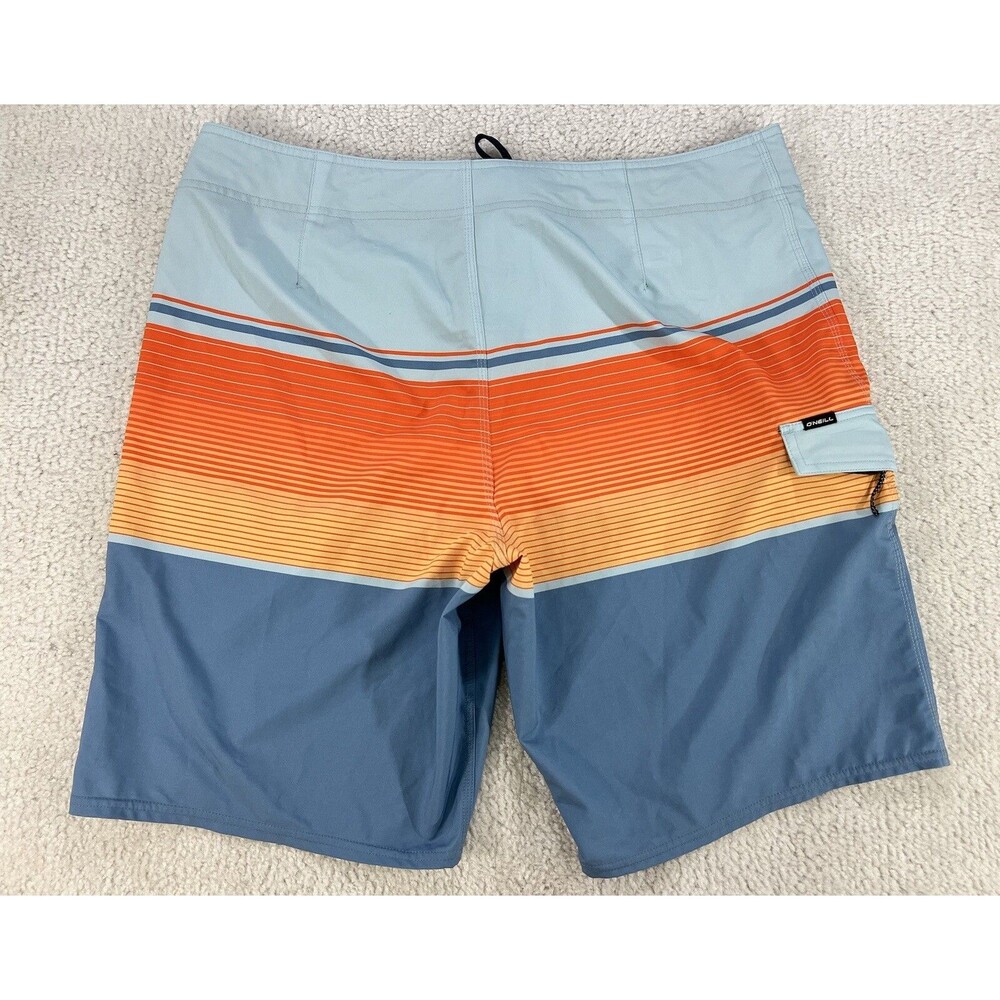 O’Neill + Hang Ten Board Shorts Men 38 Blue Orange Swim Trunks Surf Beach Chino - Picture 3 of 14